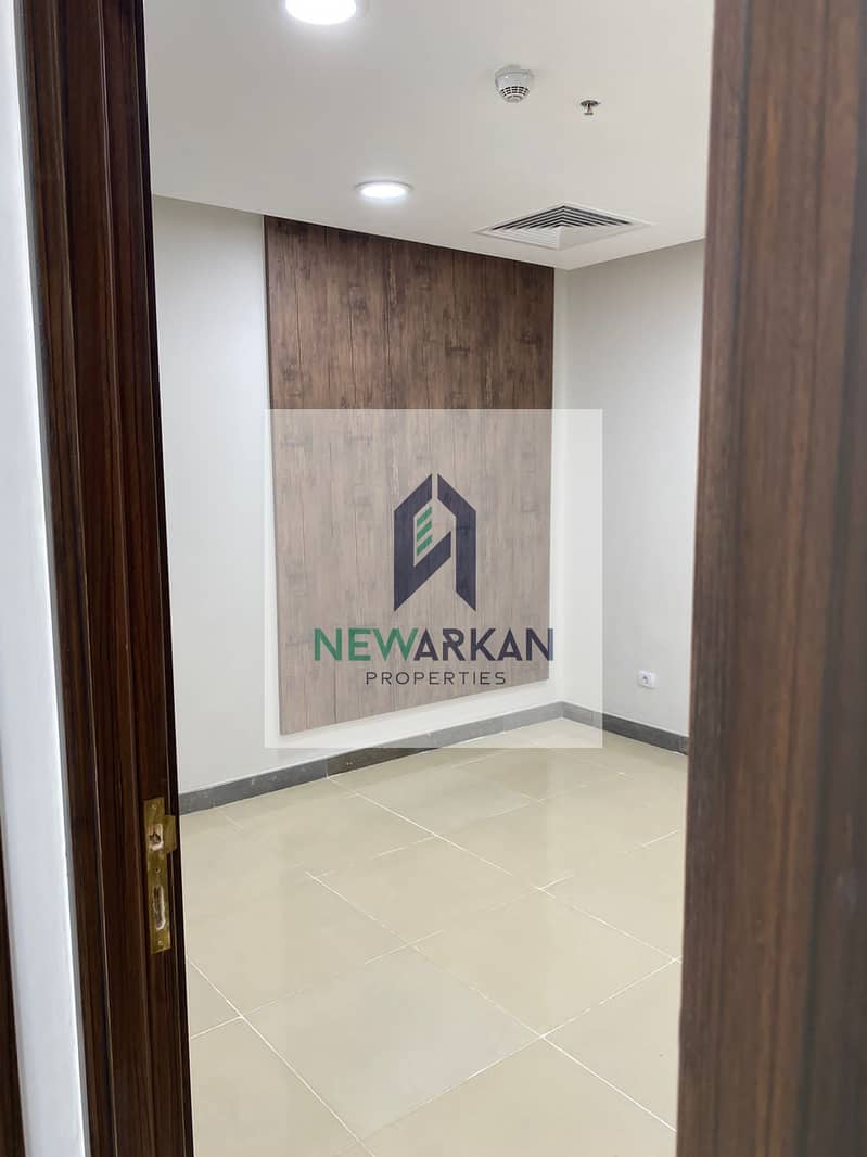 Office for rent 70 meters fully finished + AC with lowest price in front of Park Street in the heart of Sheikh Zayed 5