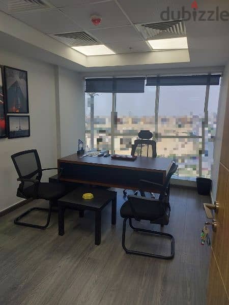 مكتب اداري للايجار 116م علي التسعين التجمع الخامس Office For Rent 116 11