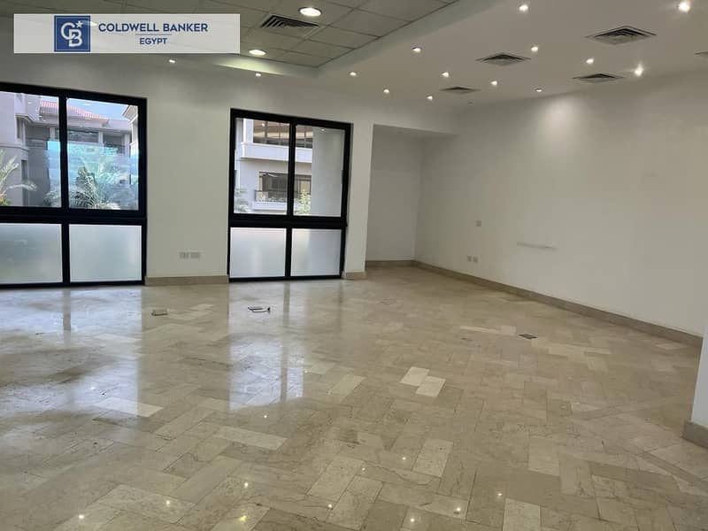 Ready to move Fully Finished Administrative Office 138 sqm For Sale in Fifth Settlement - Kattameya Heights - New Cairo 2