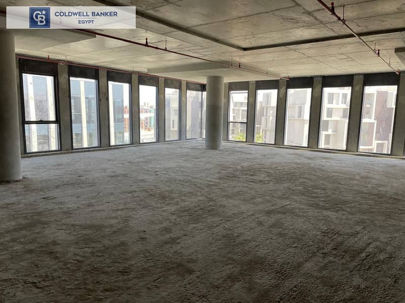 Semi Finished Administrative Office For Rent 90 sqm ready to move in Fifth Settlement - EDNC - New Cairo 6