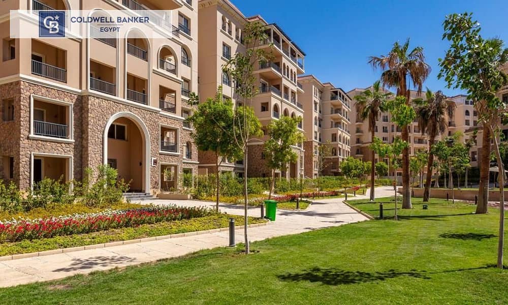 Fully Finished apartment with Garden view and  Parking space overlooking Pool & Lagoon with  5 % Down payment 7