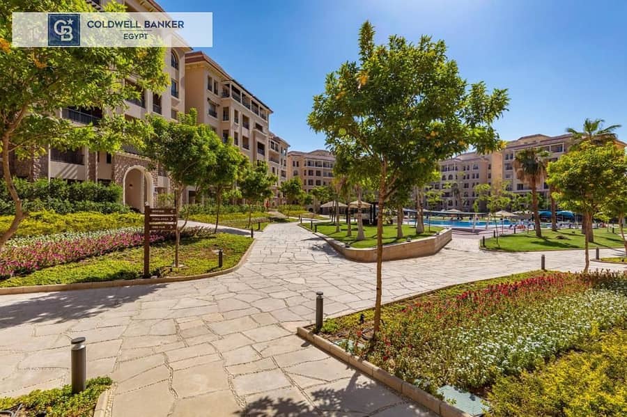 Fully Finished apartment with Garden view and  Parking space overlooking Pool & Lagoon with  5 % Down payment 18