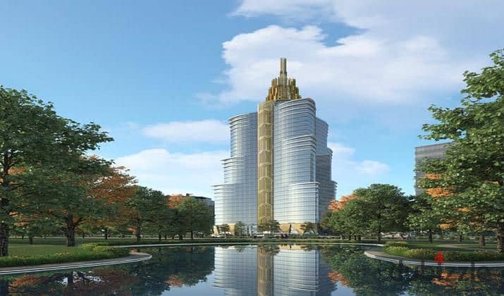 مكتب اداري 50م للبيع ف Nile Business TOWER العاصمة الادارية الجديدة للبيع بمقدم 600 الف فقط 2