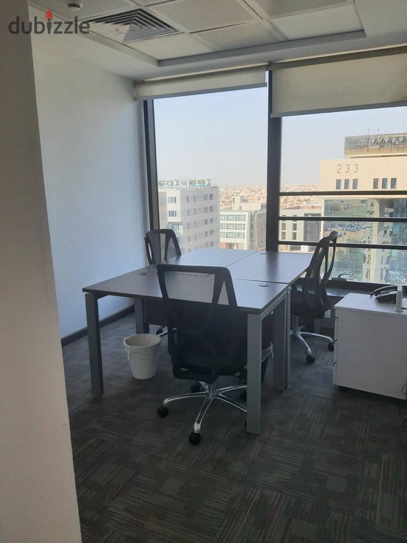 Administrative headquarters for rent in the Fifth Settlement, fully furnished 0