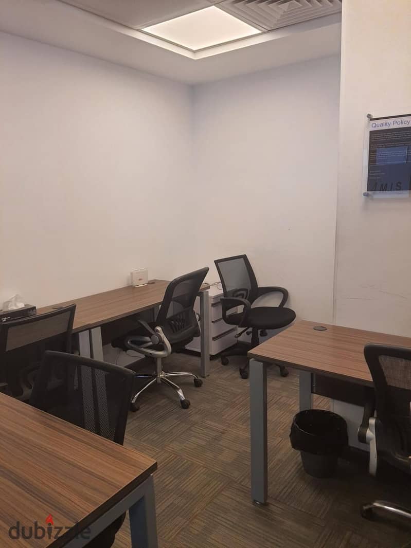 Administrative headquarters for rent in the Fifth Settlement, fully furnished 7