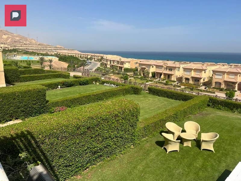 Twinhouse villa corner finished for sale with a very special view in Telal Ain Sokhna Village, Sea Shore phase, next to La Vista and near Porto Sokhna 5