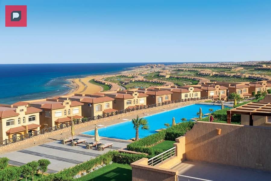 Twinhouse villa corner finished for sale with a very special view in Telal Ain Sokhna Village, Sea Shore phase, next to La Vista and near Porto Sokhna 24