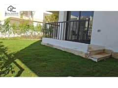 Ground floor apartment with garden, finished with air conditioners, in installments, in the Fifth Settlement