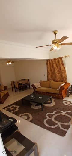 Furnished roof apartment for rent in Al Yasmine 1 in the First Settlement