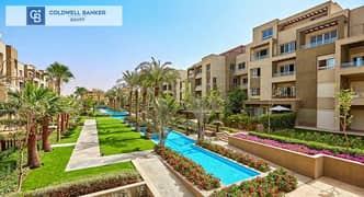 Hub town apartment ready to move from Hassan Allam Mostakbal city in New cairo, 138 sqm , park view , with installments