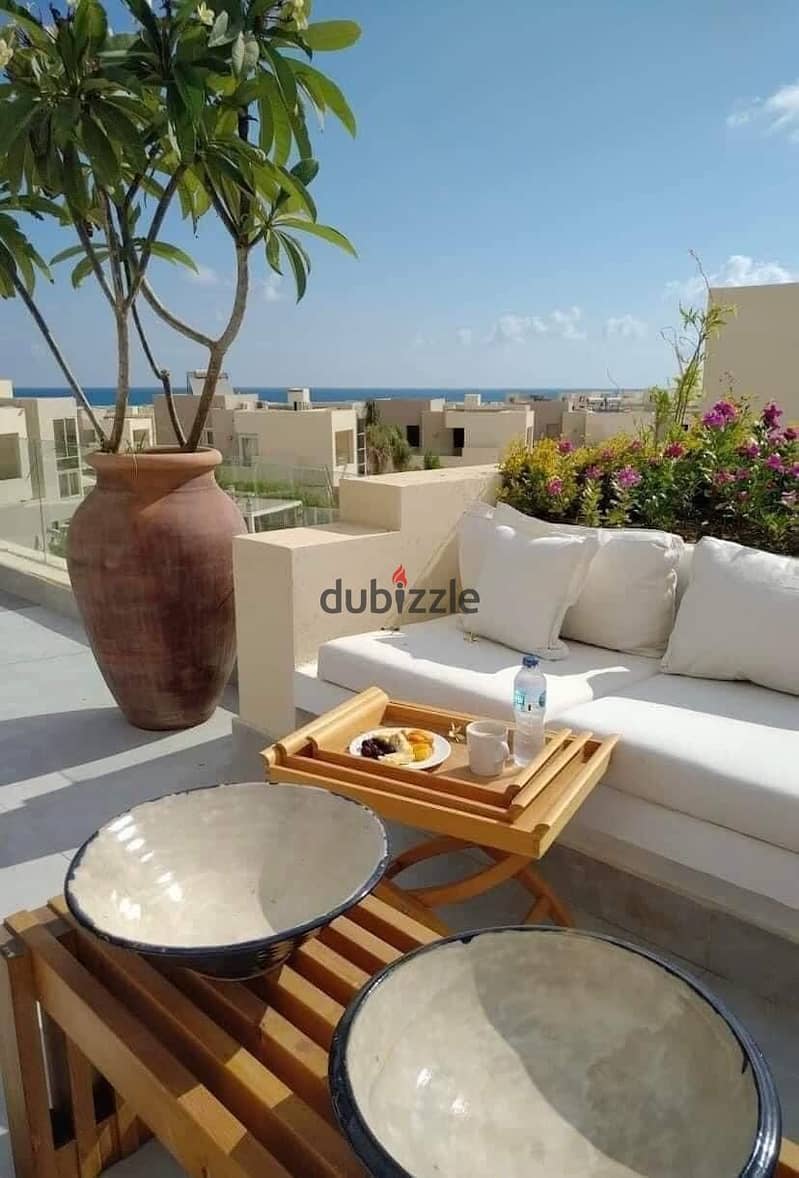 شاليه متشطب 193م+روف VIEWعلي البحر بالعلمين الساحل-  Penthouse 193+roof For sale LUXURY FULLY FINISHED 3