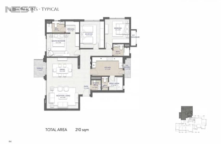 Apartment Resale Fully finished City Gate By Dayar Elqatarya new cairo 2