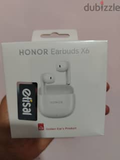 ايربودز 6X اونر الأصلية Earbuds X6 Honor جديدة بالكرتونة لم تفتح