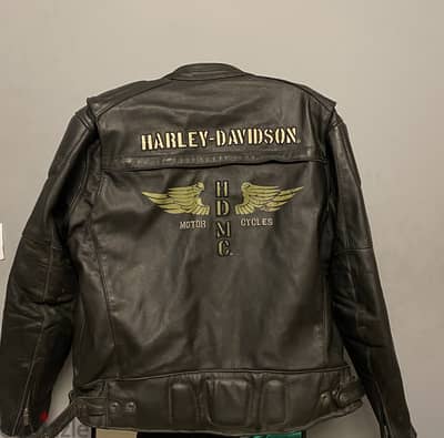 Harley Davidson black leather jacket