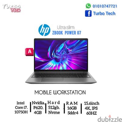 hp zbook g7 power i7 10750H/16/512/Nvidia 4gb