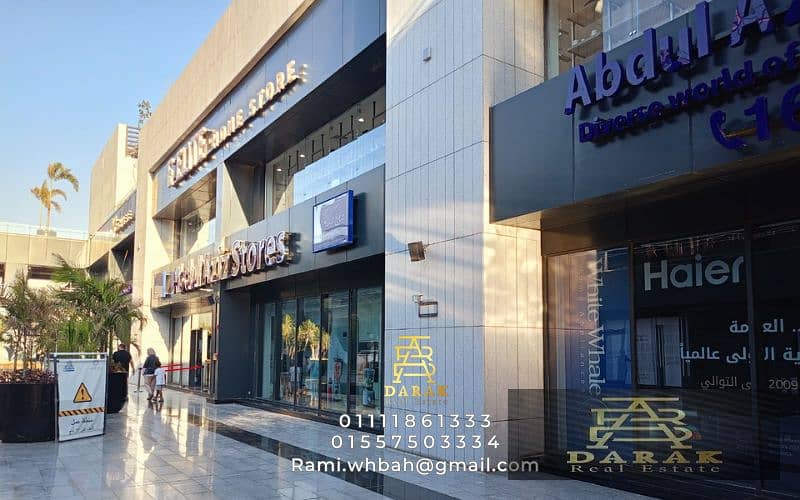 The last shop for rent in Madinaty in East Hub Double Face next to Galal Cafe and 2B and many brands. Shop for rent in Madinaty, facing the mall 8