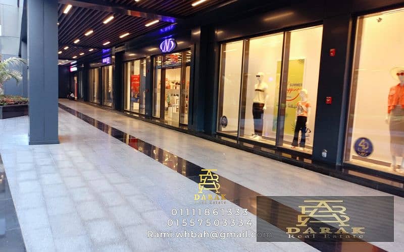 The last shop for rent in Madinaty in East Hub Double Face next to Galal Cafe and 2B and many brands. Shop for rent in Madinaty, facing the mall 18