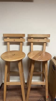 wooden chairs