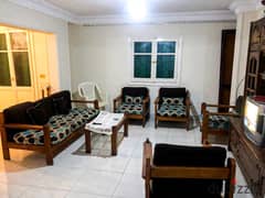 Furnished air-conditioned apartment for rent, 180 square meters, in Al-Eisawi - 9,000 pounds per month