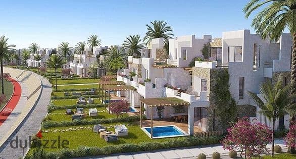 Own from Al Marasem, one of its latest projects, in the heart of Ras El Hekma, North Coast, a prime location villa directly on the sea, fully finished 1