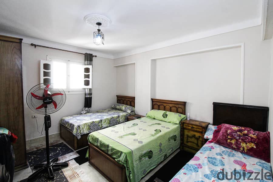 Furnished air-conditioned apartment for rent 90 meters in Smouha, Nasr Street - 12,500 per month 4