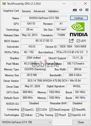 asus 780 gtx 3g 1