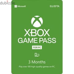 اشتراك جيم باص 4 شهور التميت xbox game pass 4 months ultimate 0