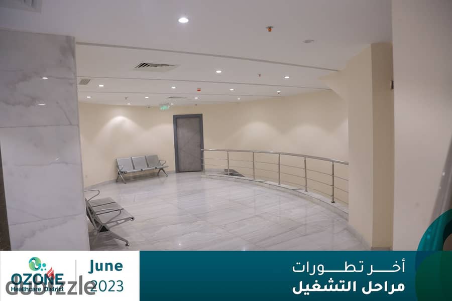 Clinic for sale 44 meters fully finished with air conditioners delivery within 4 months in Catalyst Ozone Mall Fifth Settlement 6