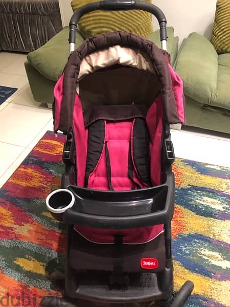 junior stroller and car seat attached 7