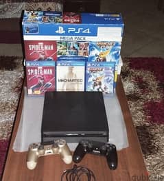 PlayStation 4 slim 500GB with 2 controllers