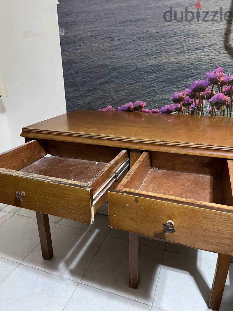 مكتب خشب wooden desk 3