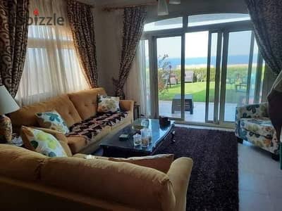 شالية 105م متشطب للبيع في تلال السخنة رؤيه كاملة للبحر Chalet 105sqm Fully Finished for sale at Telal Elsokhna frist row sea