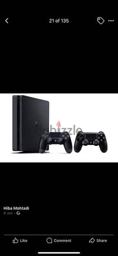 ps4 slim 1000gb يدين أو 6 ألعاب 0