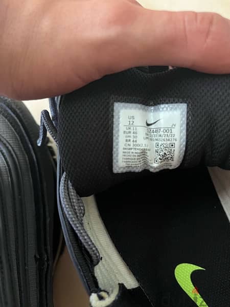 Nike airmax 97 iron grey volt brand new 2