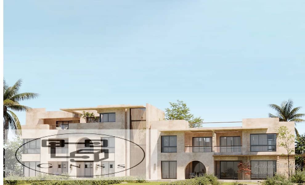 Independent villa for sale, 158 sqm, first row on the sea, directly in Soma Bay, Hurghada | in installments 24