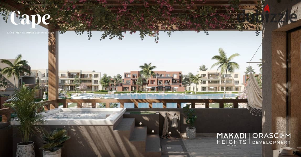 شالية دوبلكس للبيع 3 غرف متشطب كامل بقرية مكادي هايتس الغردقة Makadi heights 13