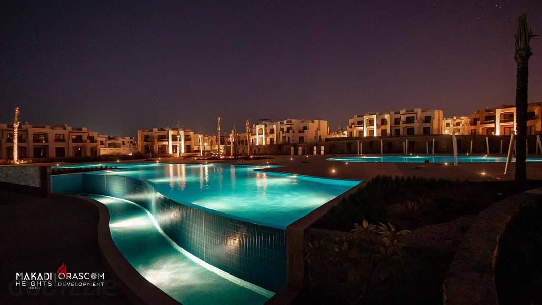 Makadi Heights Duplex Chalet for sale, 3 rooms, fully finished, in Makadi Heights Village, Hurghada 14