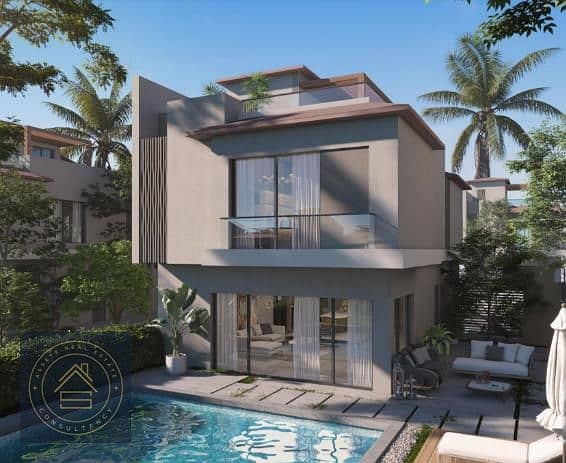 Resale Standalone Villa Type S , Prime location under market price with 780k annual installments  in Badya Palm Hills , 20 minutes from Sheikh Zayed 0