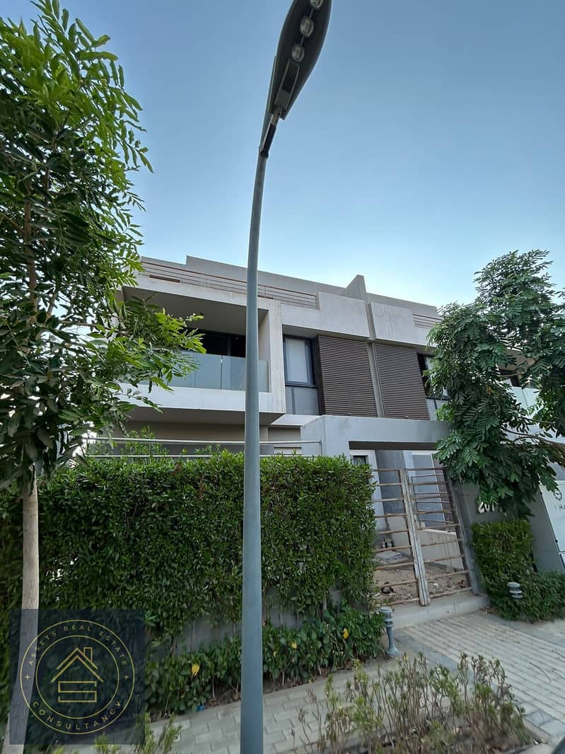 Resale Twin House Ready to move in Patioo El Zahraa compound beside Al Rabwa , Etapa , Beverly Hills in the heart of the golden Square of Sheikh Zayed 0