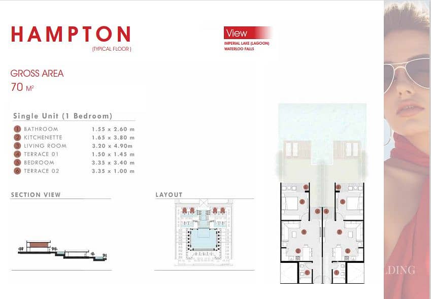 Chalet 70 meters HAMPTON for sale in the London project by JD Holding  in New Alamein, among the best areas of the North Coast in the Royal Coast 1