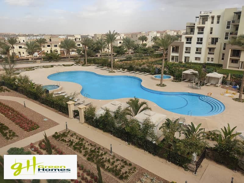 Duplex with Garden View Pool For Rent at Uptown Cairo - Emaar 3