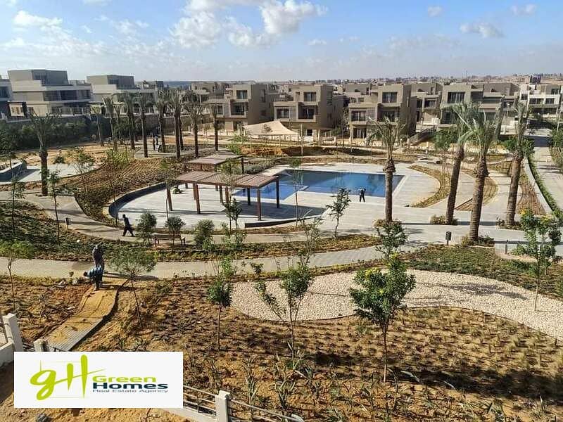 Apartment with garden Facing North for sale with Installments till 2028 at Palm Hills New Cairo 8