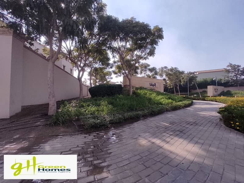 Fully Finished Twin House View Land scape For Sale at Uptown Cairo - Emaar 3