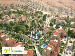 A wonderful Twin house View land scape For rent Fully finished at Uptown Cairo | Mokattam 0