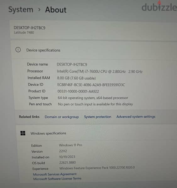 Dell Latitude 7480 Mint Condition 5