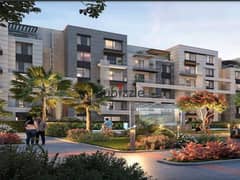 With only 5% down payment, an apartment for sale in the heart of October in Badya Palm Hills Compound - Prime location with view on the landscape 0