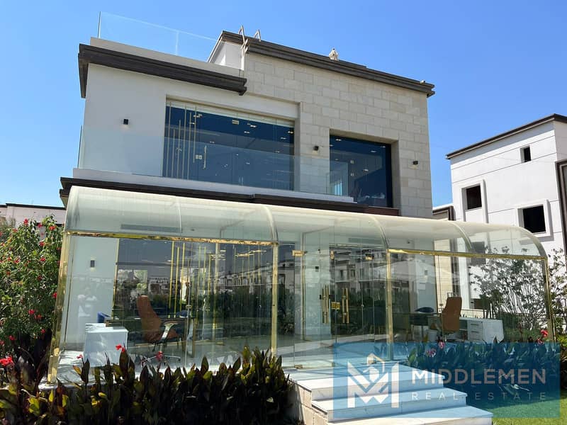 town house corner 225 m garden 180 m prime location  delivered azar new cairo 7