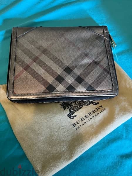 Burberry clutch & tablet holder 1