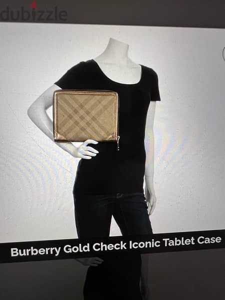 Burberry clutch & tablet holder 3