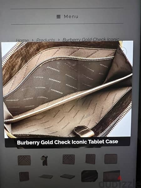 Burberry clutch & tablet holder 4